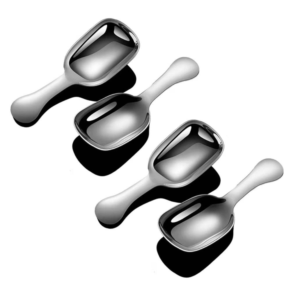 Easy To Clean Coffee Scoop Stainless Steel Rice Spoon High-quality Powder Spoon  for Kitchen Tools