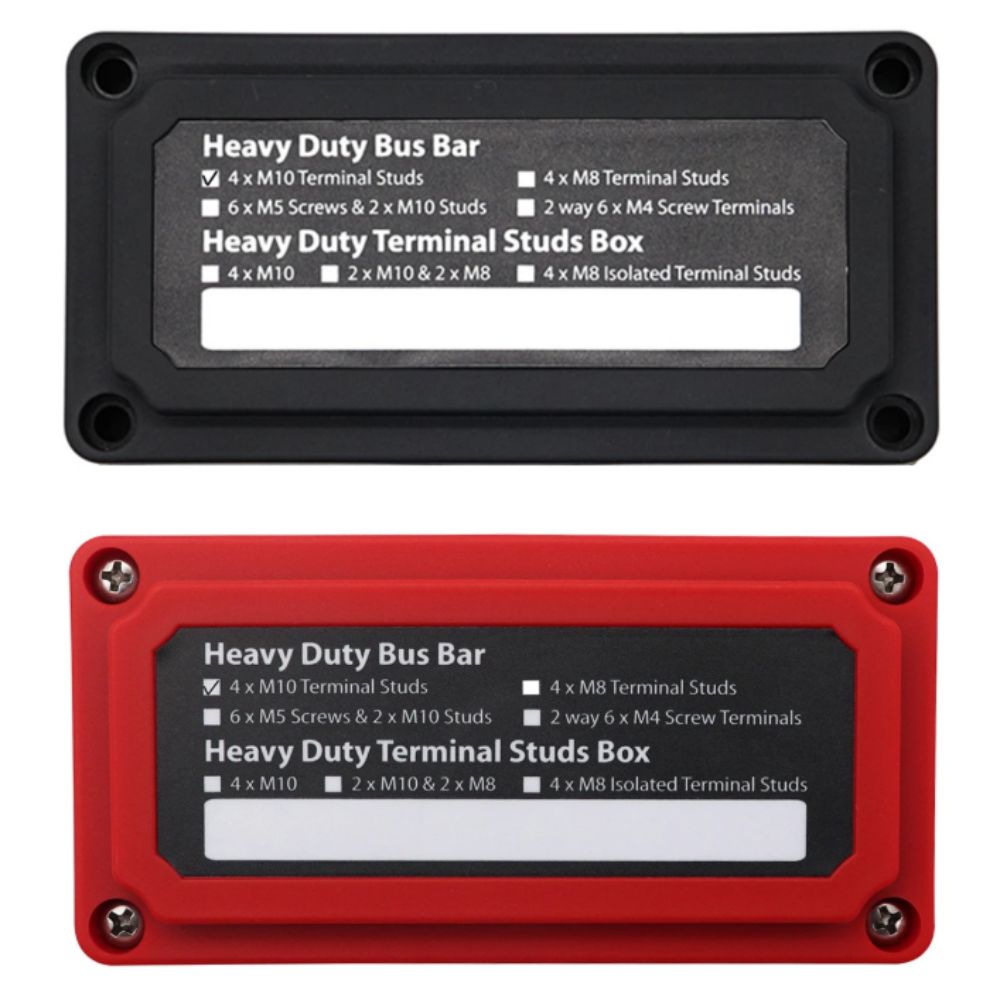 Heavy-Duty Modular Design Bus Bar Box 4 Terminal Studs Cable Organizer Box  Truck