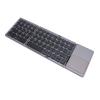 Foldable Bluetooth Keyboard Portable Wireless Travel Keyboard with Touchpad for Computers Tablets Phones