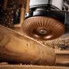 Woodworking Grinding Disc Shaping Rotary Tool Sanding Wheel with Curved Surface Spiked Plate for Angle Grinder Power Tools