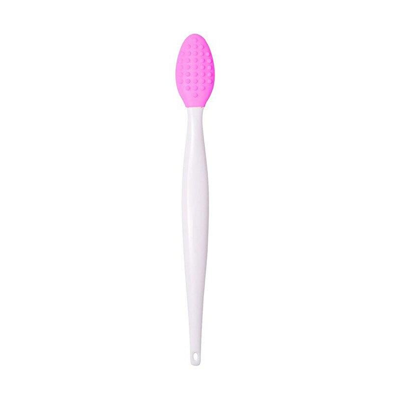 Skin Care Lip Exfoliating Facial Cleansing Face Scrub Nose Clean Brush Blackhead Remove Silicone Double-Sided Skin Care Tool