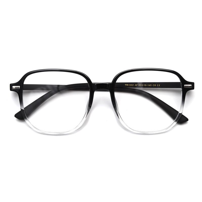 Ultralight Myopia Eyeglasses Male Female TR90 Anti-blue Lightweight Glasses Near Sight Eyewear Square Eyeglasses With Diopters Minus -1 -3