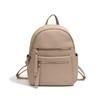 Urban Simple Style Donut Backpack - Unisex PU Handheld Crossbody Macaron Student School Bag