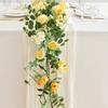 1.9 Meters Eucalyptus Leaves With Flower Simulation Rattan Wedding Table Center Decoration Artificial Fake Flower Green