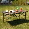 Picnic Camping Table Lightweight With Outdoor Portable Folding Desk Easy Carrying Bag For Self-Driving Trips Egg Roll Long Table
