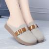 Lazy Slip-on Women's Spring and Summer Sandals, Closed-toe Slippers, Soft-soled Women's Shoes, Thick-soled Casual Shoes