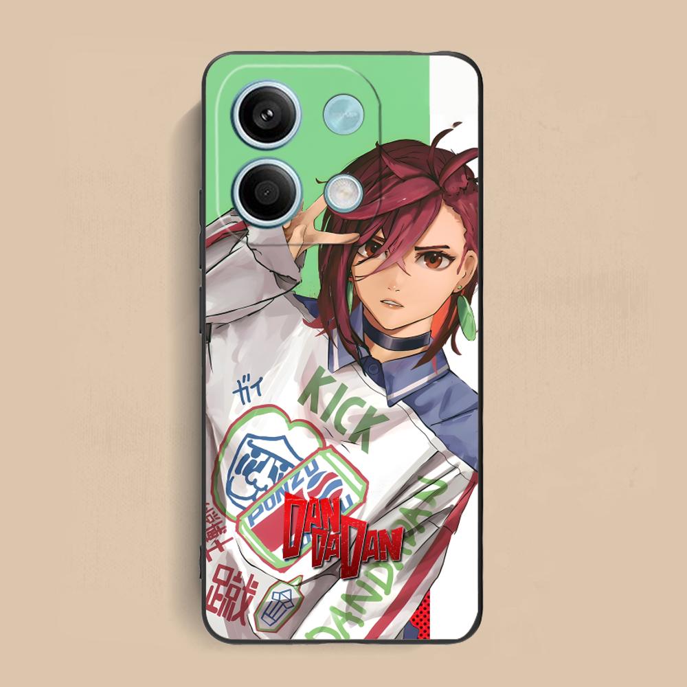

Dandadan Momo Ayase Phone Case for Xiaomi Redmi Note 14 13 12 11 10 9 S A Pro Plus Lite 5G Black Smartphone Pretty Cellphones Redmi Note9