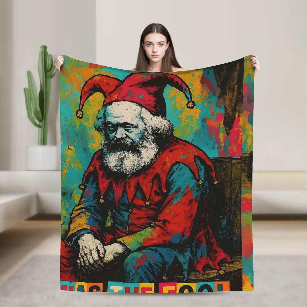 Karl Marx Blanket Quality Super Warm Throw Blanket Winter Students Bedroom Novelty Bedspread