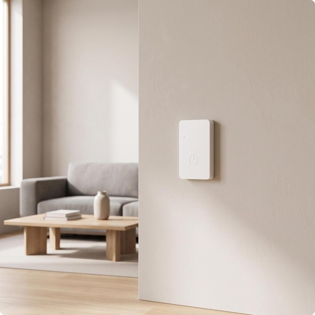 Lighting Control Controller NoWiring Switch Compact for Renters, Students, Bedroom, Dorm