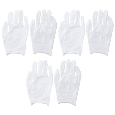 3 Pairs Pure Cotton Work Gloves Intensification Costume Gloves Cleanliness and Hygiene