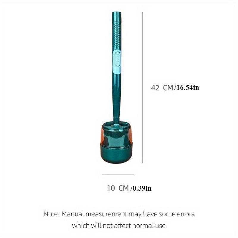 Punch-Free Wall-Mounted Soft Silicone Toilet Brush No Dead Angle Toilet Cleaning Brush Refillable Detergent Toilet Brush with Base