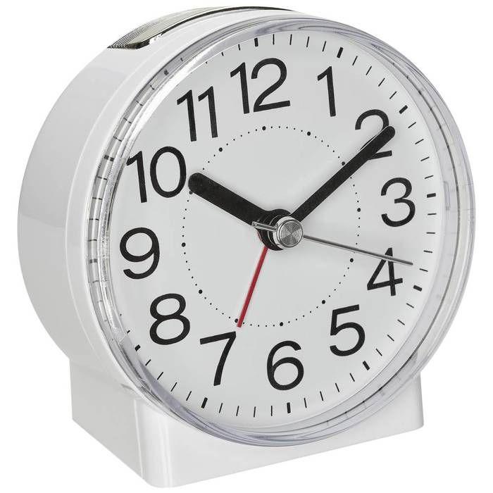 TFA Dostmann 60.1037.02 à quartz Réveil blanc Heures de réveil 1