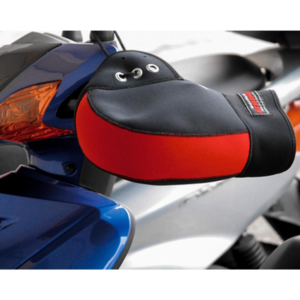 Komine Motorcycle Neoprene Handlebar One Size Fits 345 (KOMINE) Warmer/Handlebar Cover, Black/Orange, All, AK-021