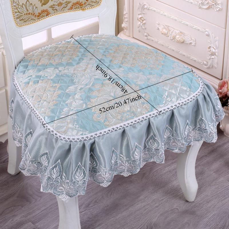 48x52cm Household Seat Cushion European Style Dining Stool Cover Four Season Universal Modern Minimalist Fabric Wear Resistant Protective Cover