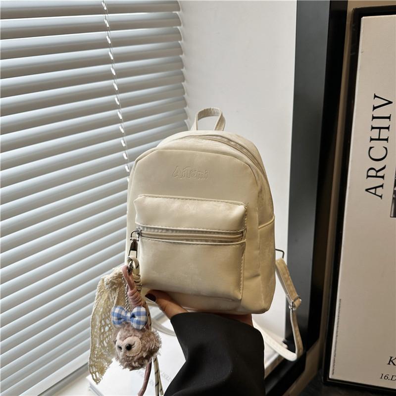 

Student schoolbag solid color simple and beautiful casual backpack summer popular backpack commuter versatile bag no pendant