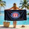 Asciugamano da Spiaggia alla Moda Chicago Cubs Asciugamano Portatile Morbido ad Asciugatura Rapida per Nuoto Campeggio Vacanze
