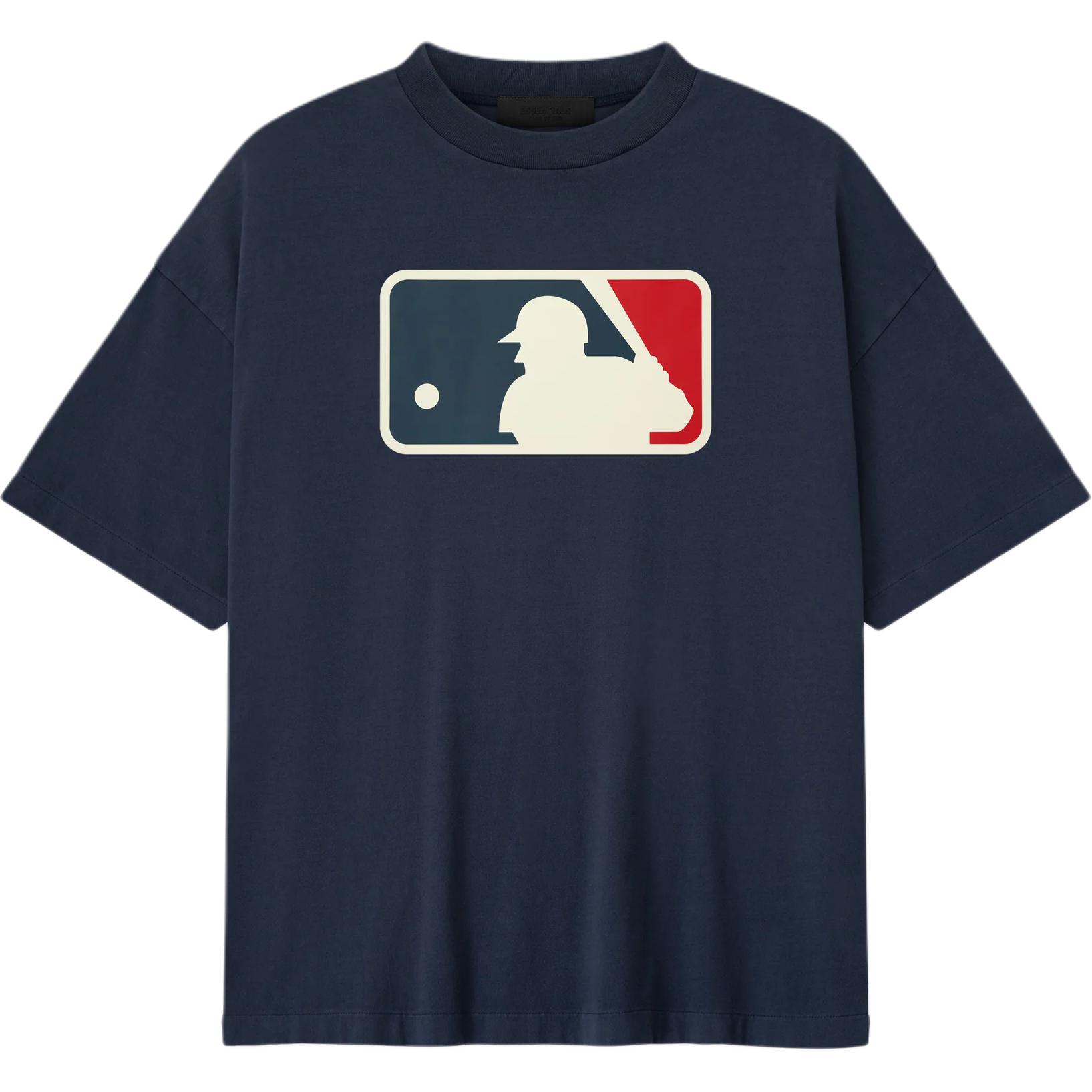 Fear of God Essentials MLB 90s Tee Midnight Navy Unisex Tops Blue 125ML254303F L