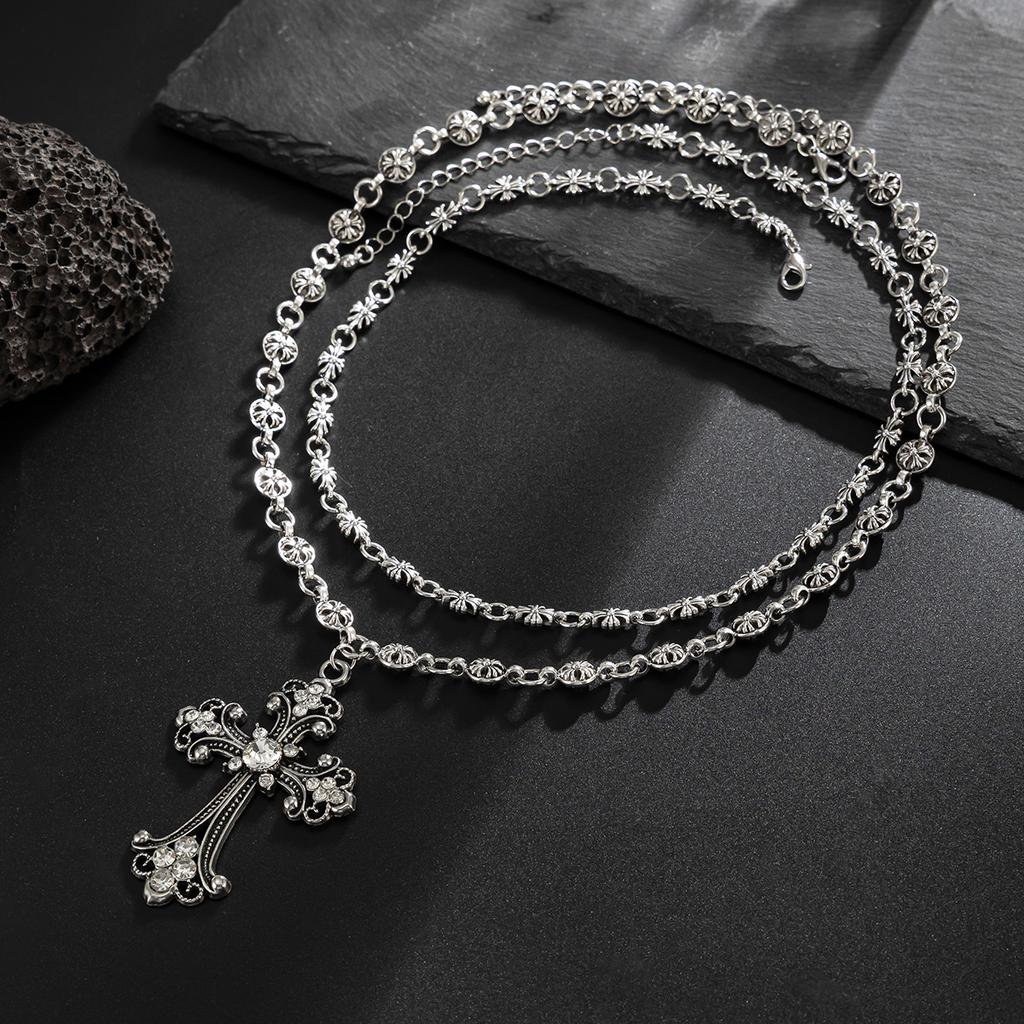 Hip-hop Niche Diamond Necklace Men's Fashion Personality Collarbone Chain Jewelry