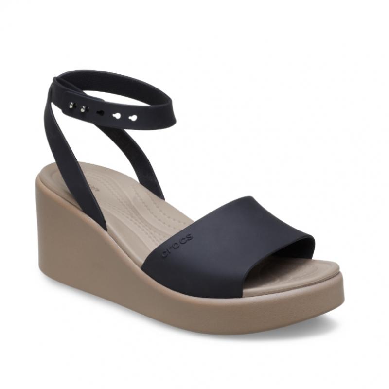 Crocs Women S Brooklyn Ankle Strap Wedge Bkm  24SwSd209406 
