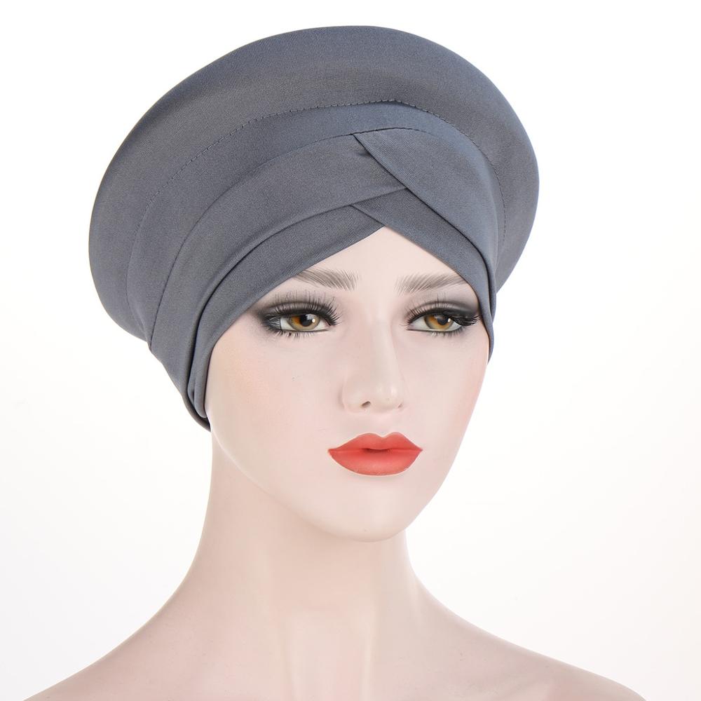 Muslim Woman Wrap Head Scarf Turban Hat 