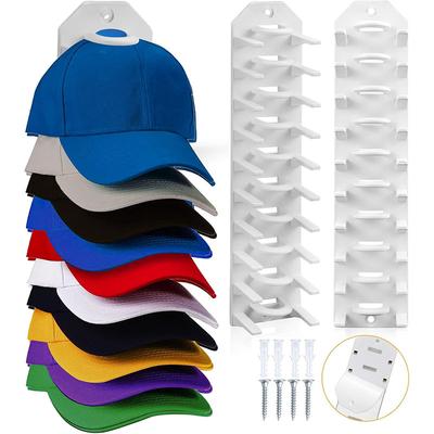 Organizzatore per cappelli da baseball Porta cappelli da parete Porta cappelli adesivo da parete Appendi cappelli Supporto per cappelli Organizer per cappelli da baseball