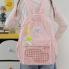 Schoolbag New Milk Salt Mist Sweet Cool Large Capacity Pain Bag Student Party Daily Leisure Commuter Light Versatile Backpack