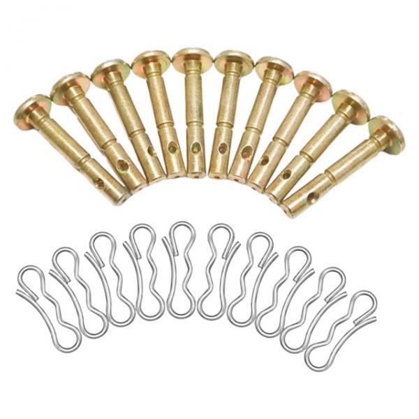 10Pcs Shear Pins and Cotter Pins Shear Pin Kits Protecting The Professional Heavy Duty for Replace 738-04124