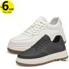 Men'S Chunky Elevator Shoes Sports Sneakers Height Increase 6cm Plus Size 37-44