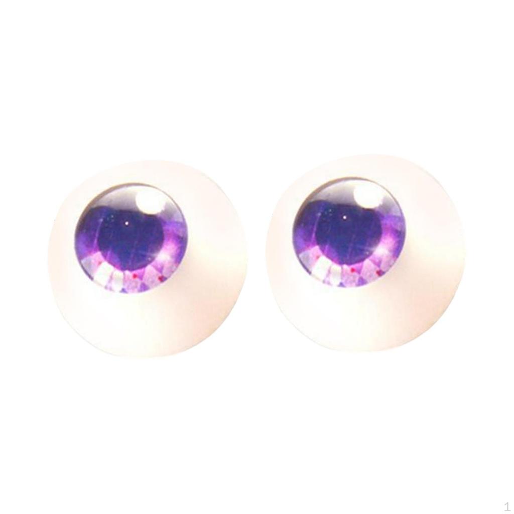 2 Pieces Doll Eyes Acrylic Art Crafts Sturdy Gift Versatile High Performance for 1/3 Dolls