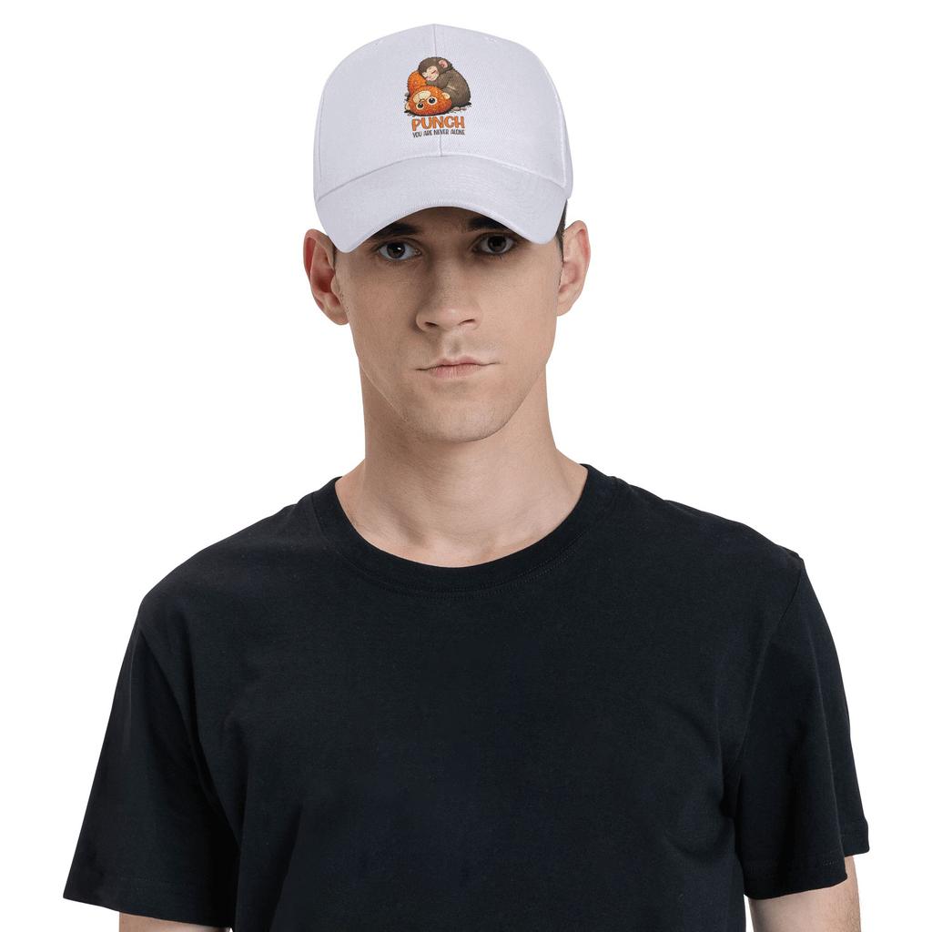 Monkey Punch You Are Never Alone Baseball Cap  Stylish Female Male Trucker Hat Design Tennis Skate Baseball Caps Birthday Gift