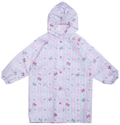 Arisana Compatible with School for Ribbon with Storage Striped Blue and 130cm Kids' Raincoat, Bags, Girls, Pattern, Pouch, Pink,