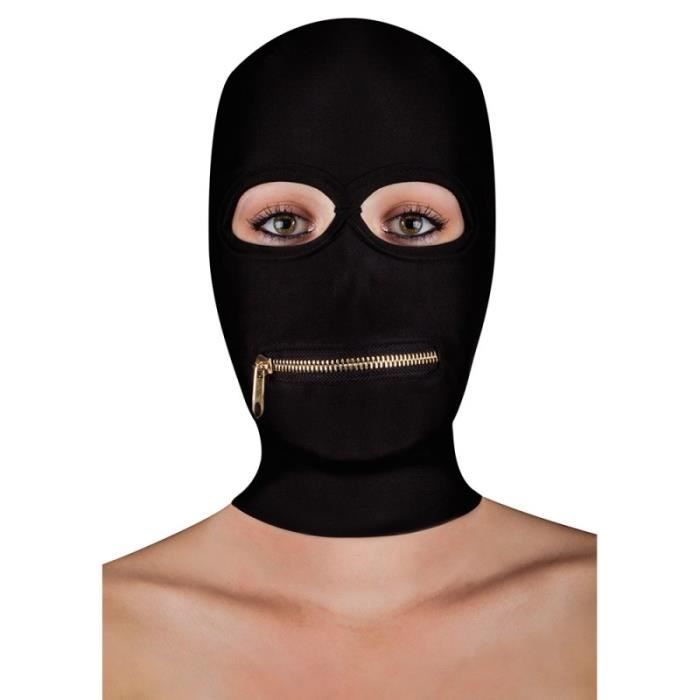 OUCH! EXTREME ZIPPER MASK BLACK