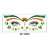 New St. Patrick's Day glitter makeup face stickers, Irish holiday party carnival tattoo stickers