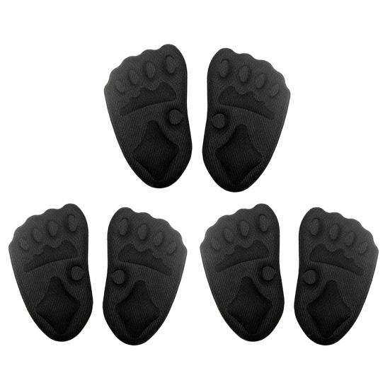 3/5 Pairs Foot Cushions for High Heels Gel Metatarsal Pads with Non-Slip Grip Pain Relief Inserts for Dress Shoes Pumps Sweat-Absorbent Foam Inserts