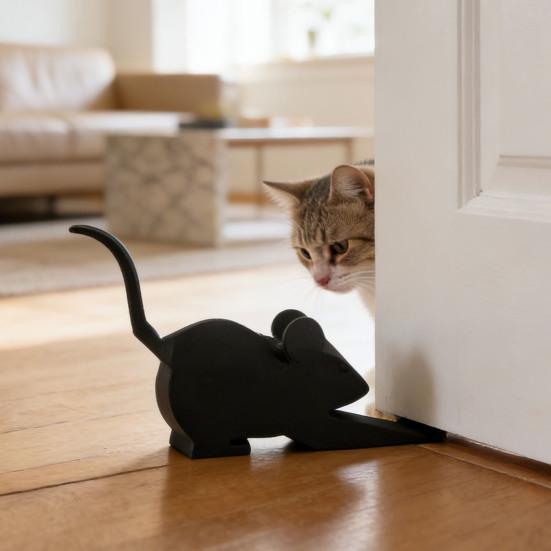 Gedehnter Tier Türstopper Keil Anti-Rutsch Winddicht Kein Bohren Anti-Kollision Zuhause Büro Teppich Fliese Beton Holzboden Dekorative Türstopper