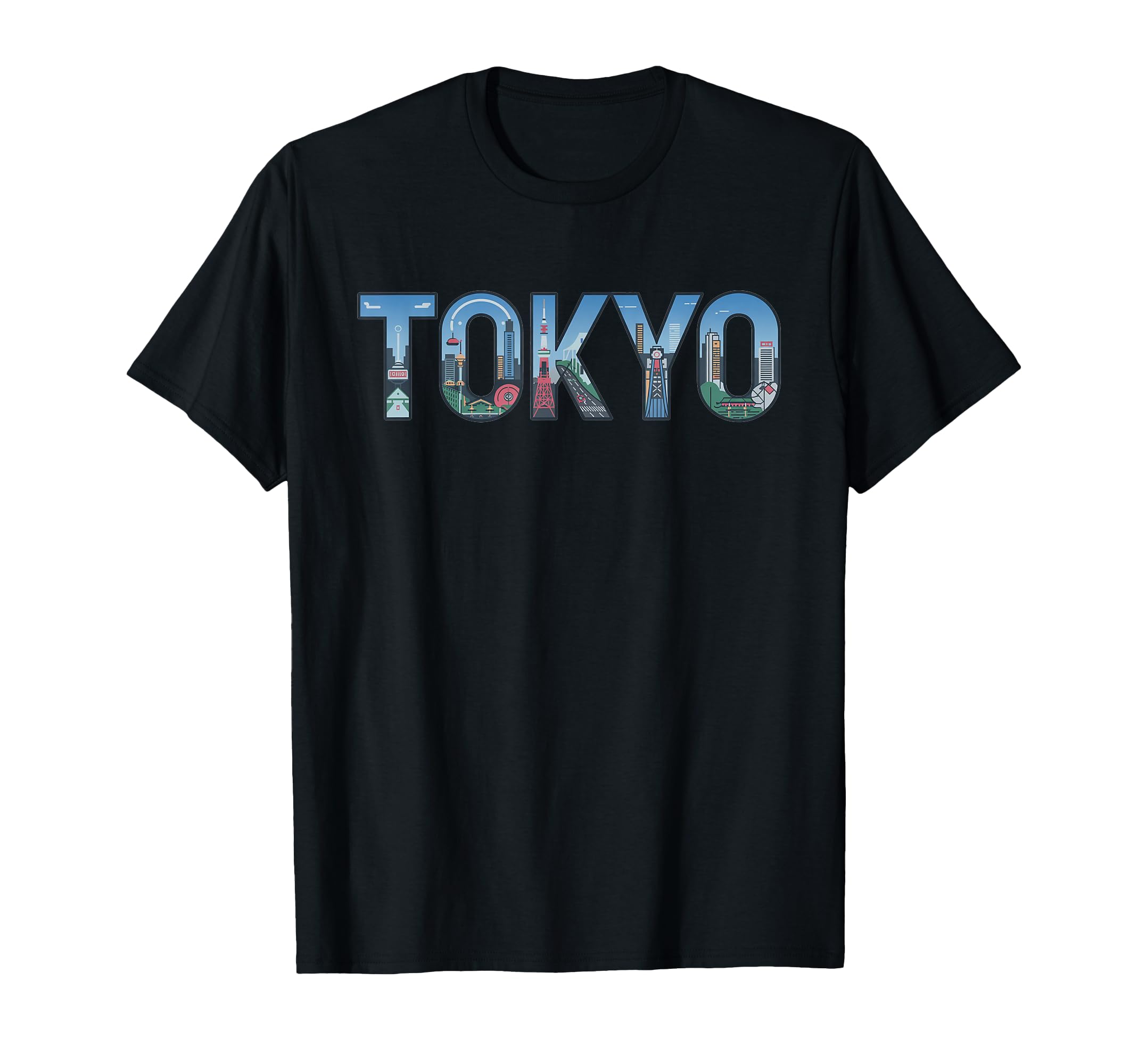 Japanese anime Manga, Tokyo, merchandise, cute, men s, women s, kids T-shirts чёрный