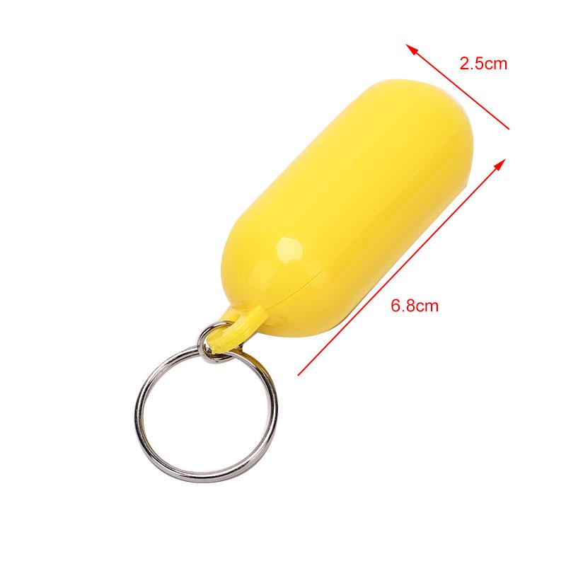 Yellow/White Color Kayak Floating Keyring Fender Buoyant Key Ring Marine Sailing Boat Float Canal Keychain