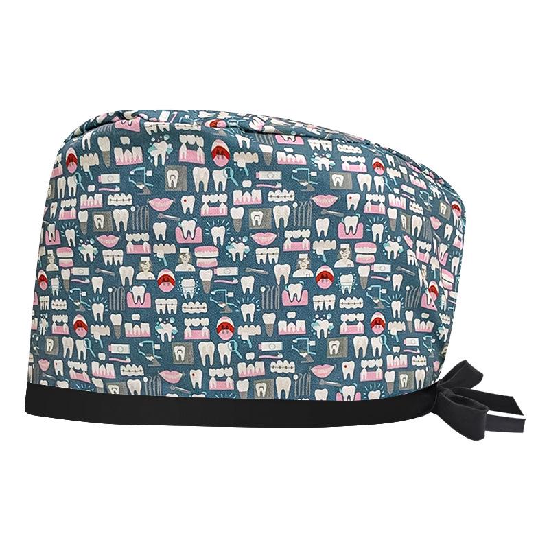 Women's Cotton Surgical Cap - Tie-up Medical, Dental, Salon, and Chemotherapy Head Coverings