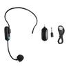 Kabelloses Mikrofon-Headset 2,4G System Mit Empfänger Für PA-Lautsprecher-Mischpult Karaoke-Stimmprojektor Lange Akkulaufzeit Schwarz