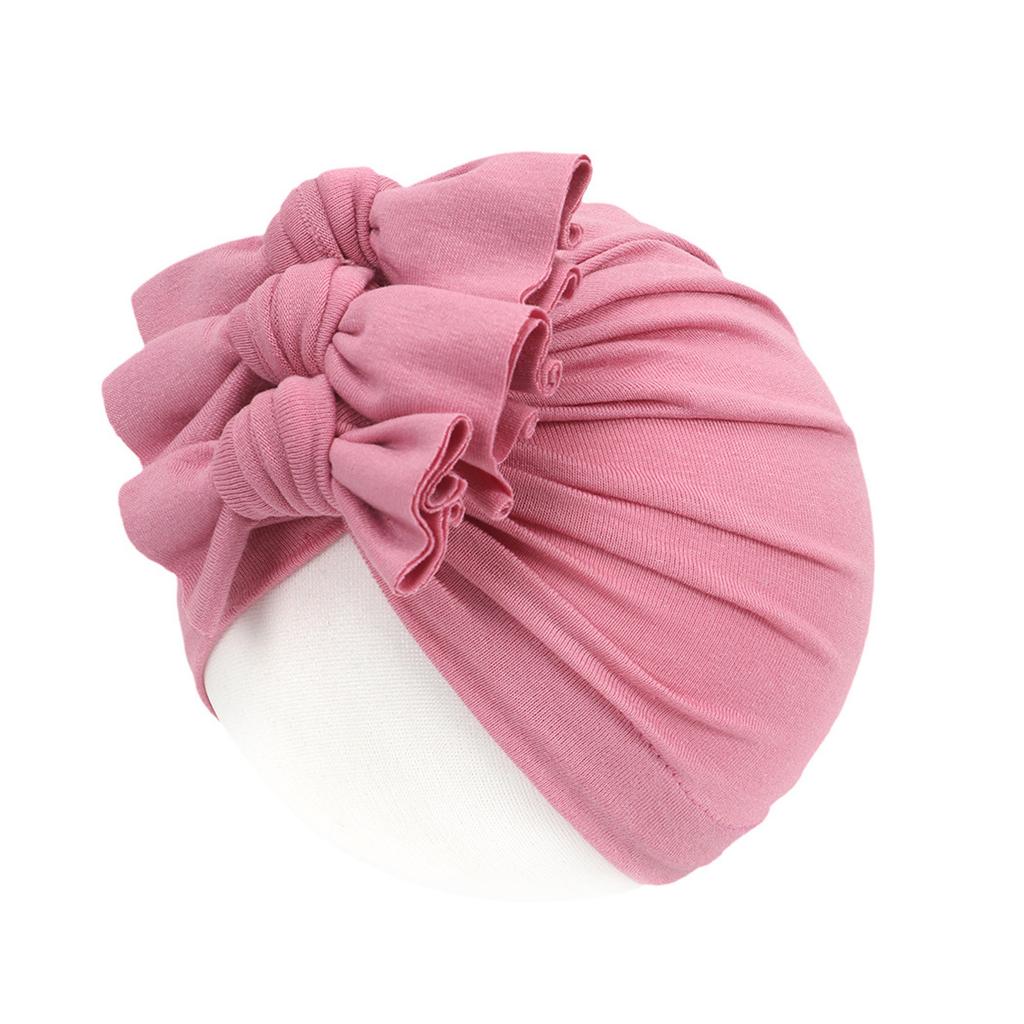 Children's Flower Hats Soft Newborn Hats Girl Baby Boy Turban Cap Bowknot Hats