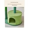 Small Multi-Level Cat Tree with Sisal Scratching Board and Toy, Space-Saving Jump Platform for Indoor Cats, Pet Furniture