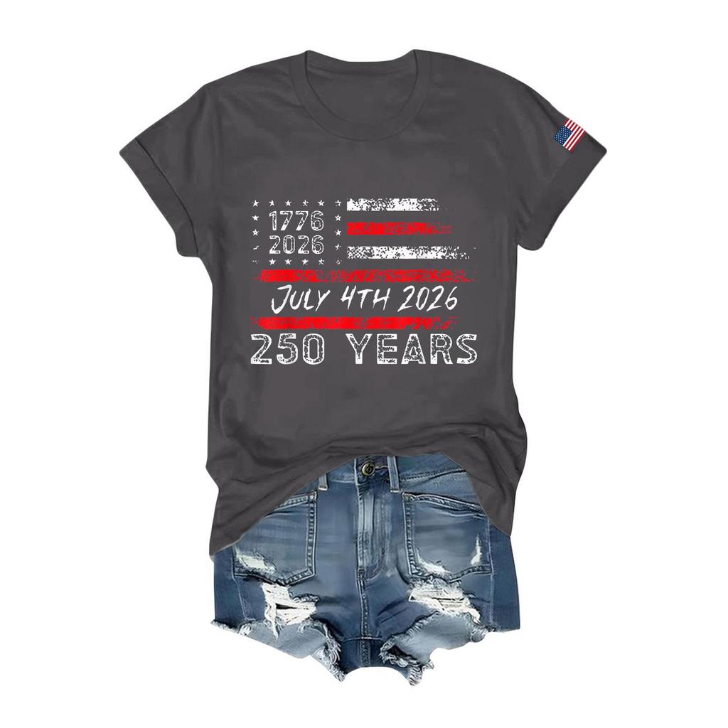 Damen T-Shirts Kurzarmshirts Pullover Sommer Frühling Oberteile Blusen