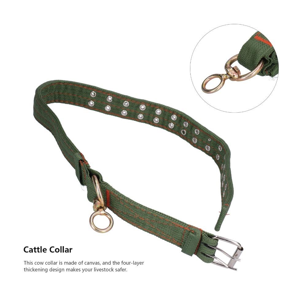 Adjustable Length Cow Hauling Collar Canvas Cattle Neck Strap Convenient Livestock Supply Cattle S