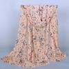 Clef Printed Women Neck Scarf Sheet Shawl Music Note Printed Scarf Muffler Chiffon Silk Scarf