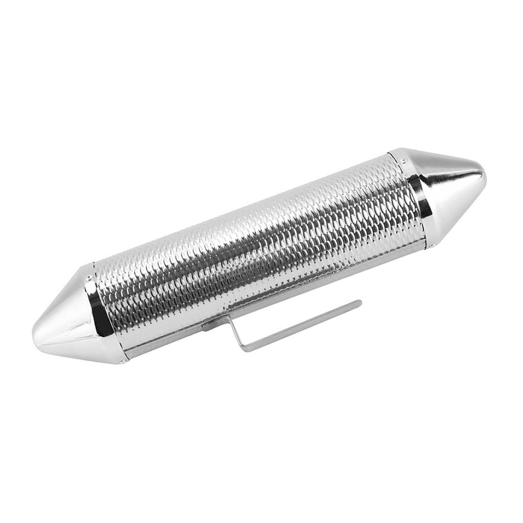 Durable Stainless Steel Metal Guiro Musical Percussion Instrument with Scraper