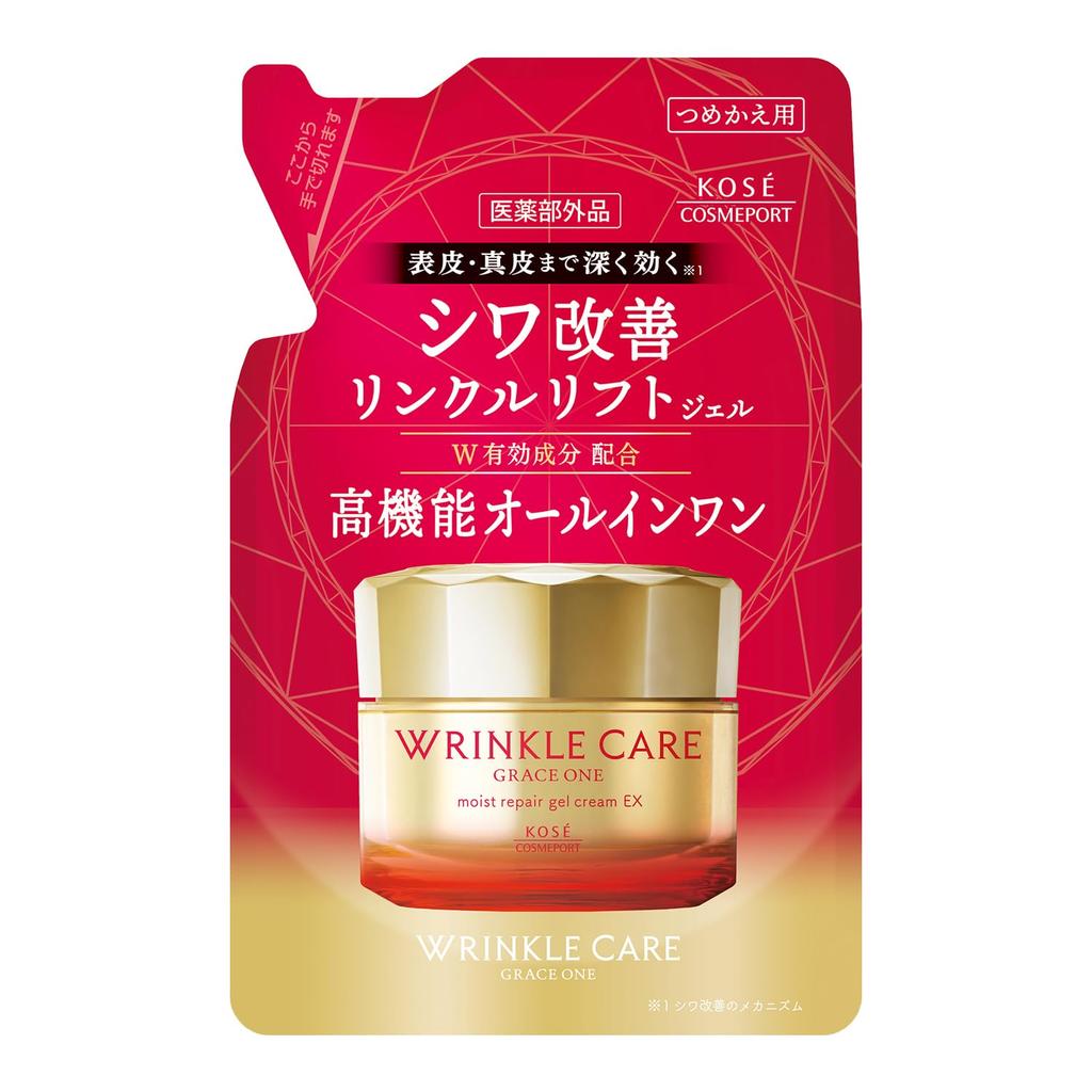 Grace One Wrinkle Care Moisture Repair Gel Cream EX Refill Wrinkle Improvement 90g [Quasi-drug] All-in-one Anti-aging