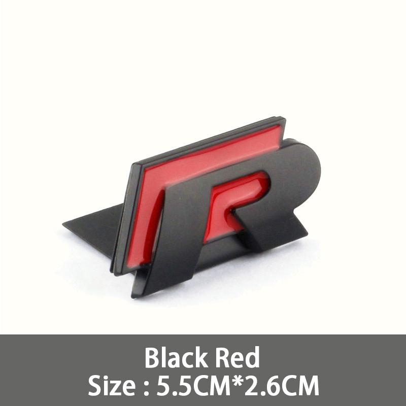 2026 Hot For VOLKSWAGEN VW 3D Metal R Grille Badge Rear Tail Trunk Emblem Decal Stickers For Volkswagen VW Polo Passat Golf Jett