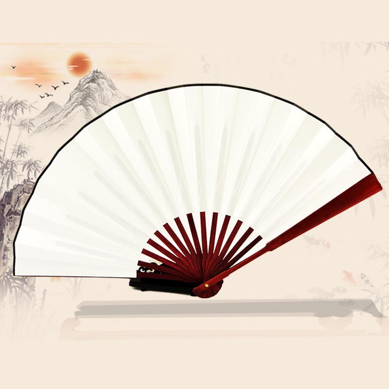 

Ancient Style Silk Folding Fan - Chinese Design for Men & Women