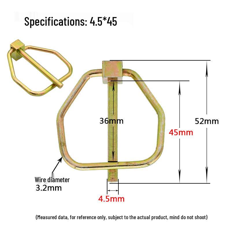 DIN11023 Heavy Duty Lynch Pin Safety O-Pin Rotary Tiller Hitch Spring Pin.