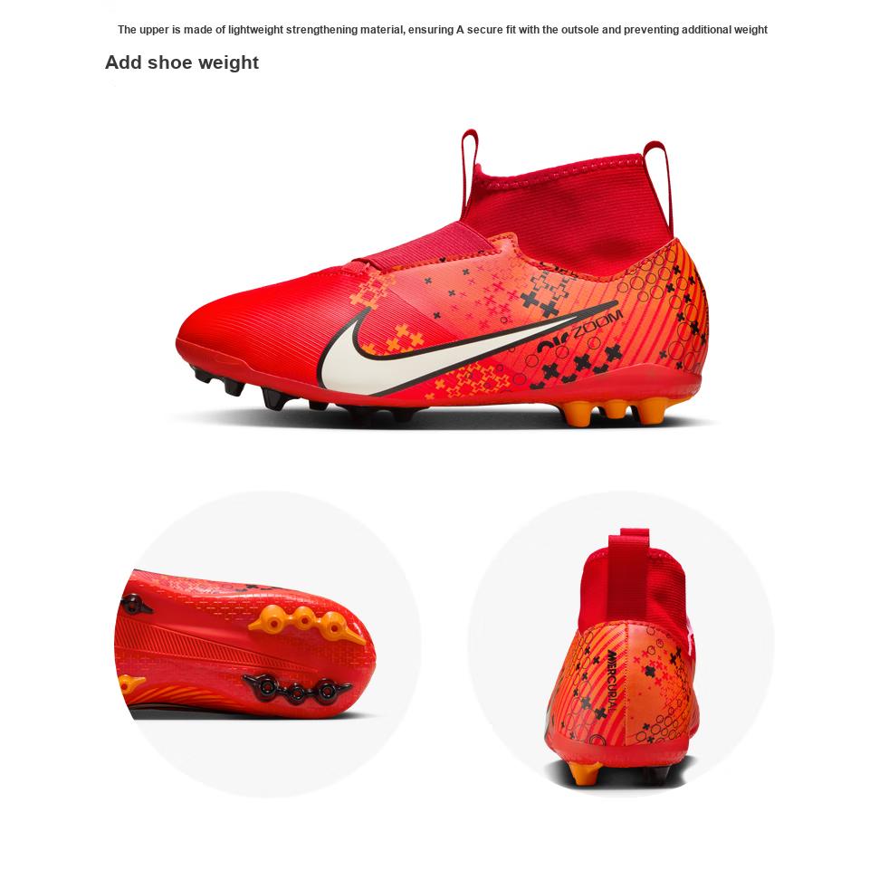 Nike Zoom Mercurial Superfly 9 Academy MDS AG GS Dream Speed - Light Crimson Kids Sneakers Red Bright-Mandarin Black FJ0352-600
